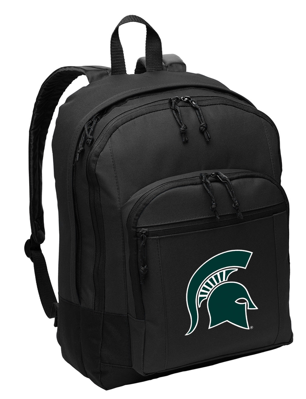 Michigan State Backpack MSU Spartans Medium Classic Style Backpack Black