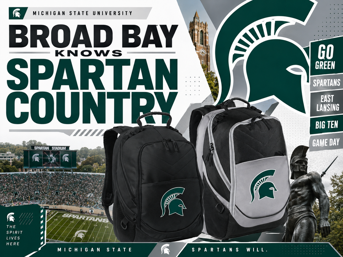Michigan State Laptop Backpack Black
