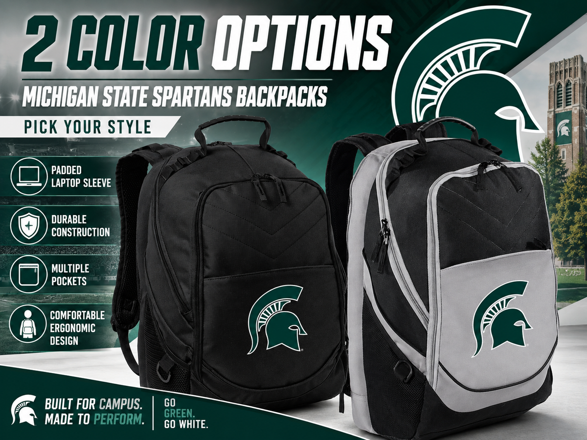 Michigan State Laptop Backpack Black