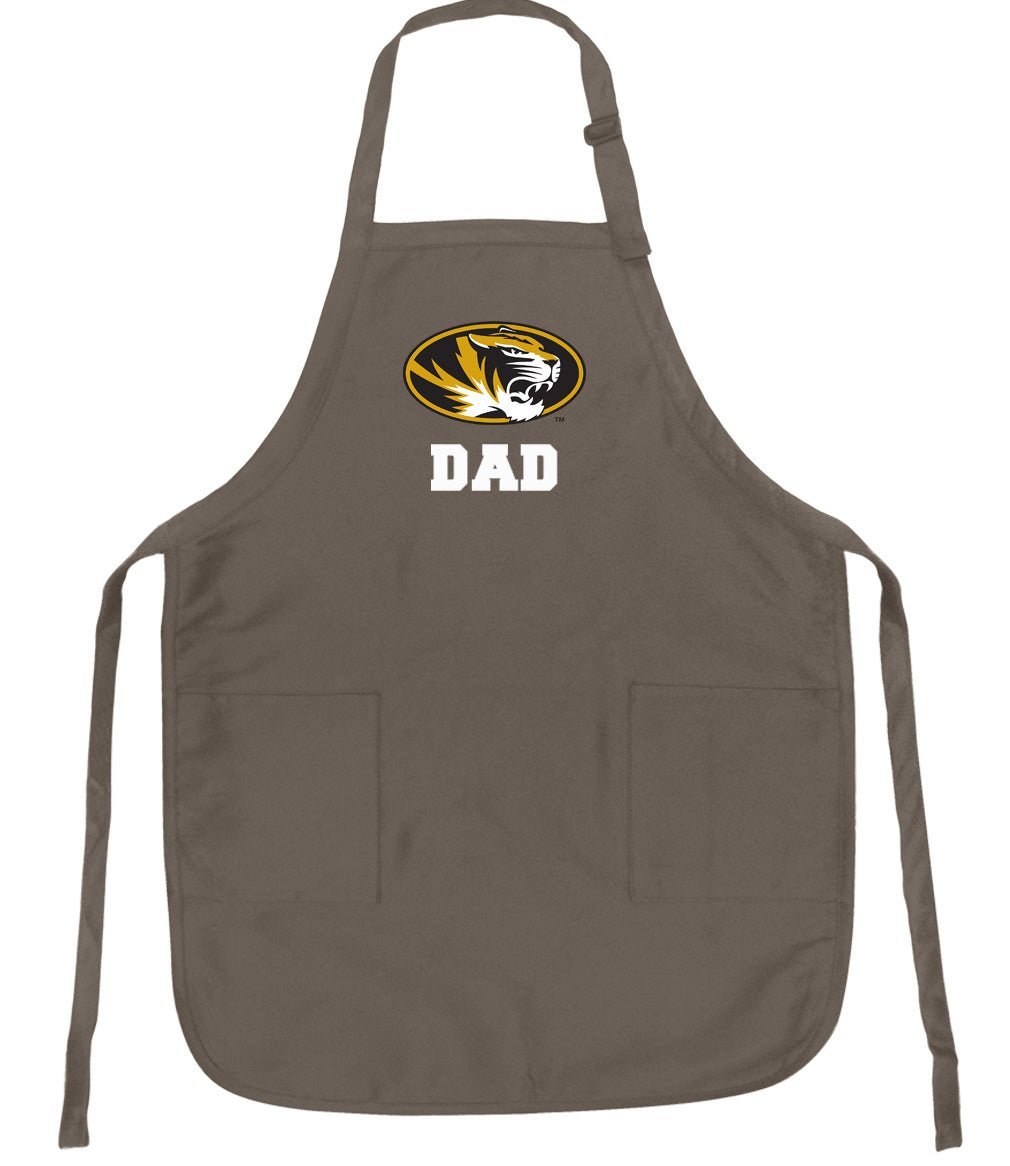 University of Missouri Apron Mizzou Apron - Stain Resistant Fabric Dad on Khaki