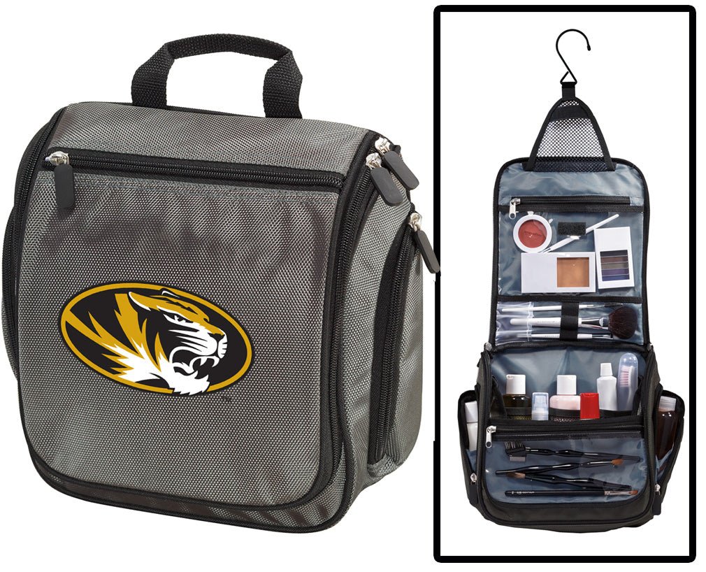 University of Missouri Toiletry Bag or Mens Mizzou Travel Shaving Kit Gray
