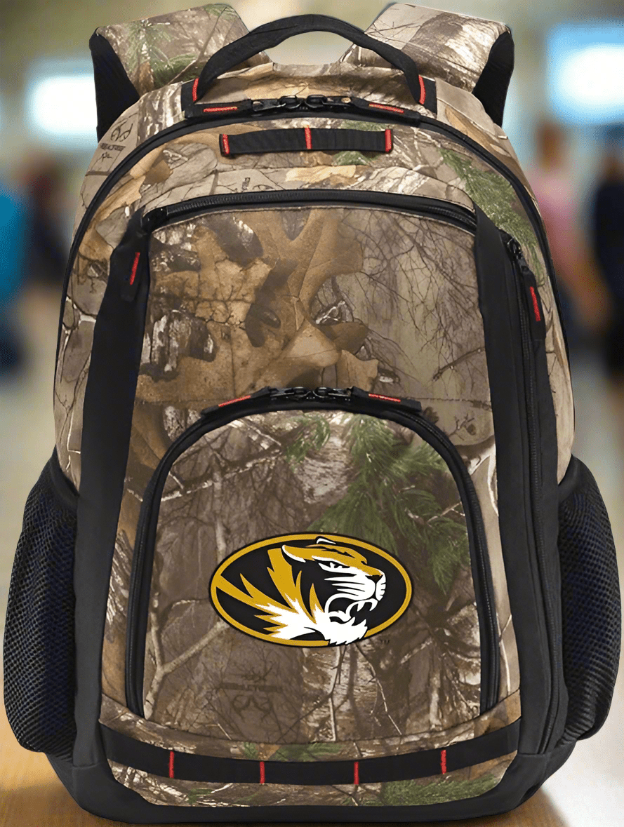 University of Missouri Camo Backpack Mizzou Laptop Computer Backpack