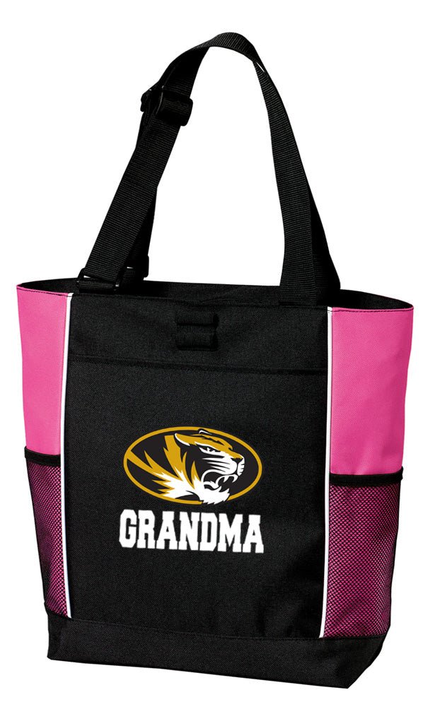 University of Missouri Tote Bag Mizzou Carryall Tote Grandma on Pink