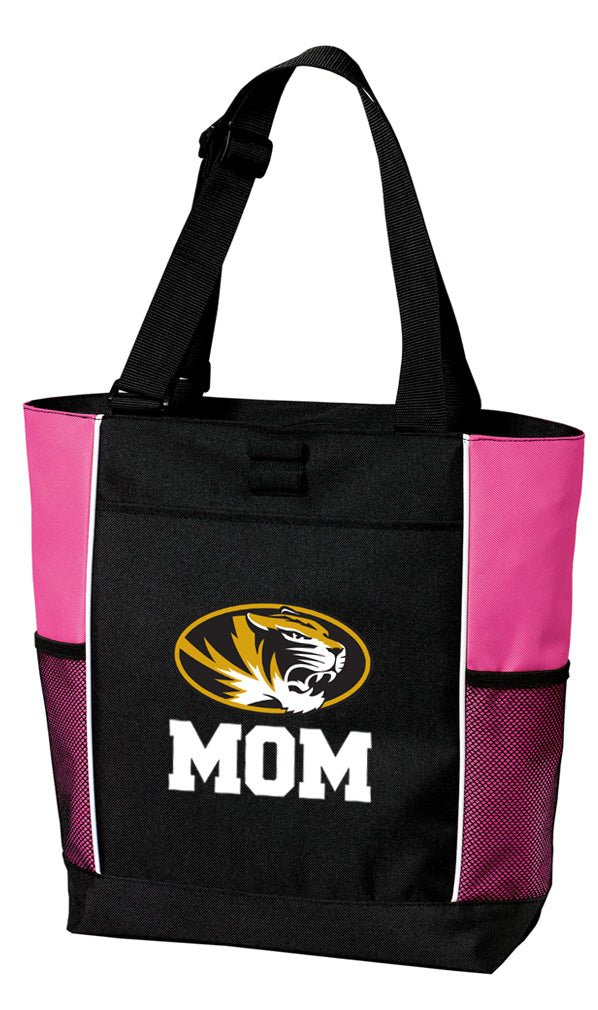 University of Missouri Tote Bag Mizzou Carryall Tote Mom on Pink