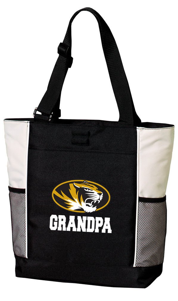 University of Missouri Tote Bag Mizzou Carryall Tote Grandpa on White