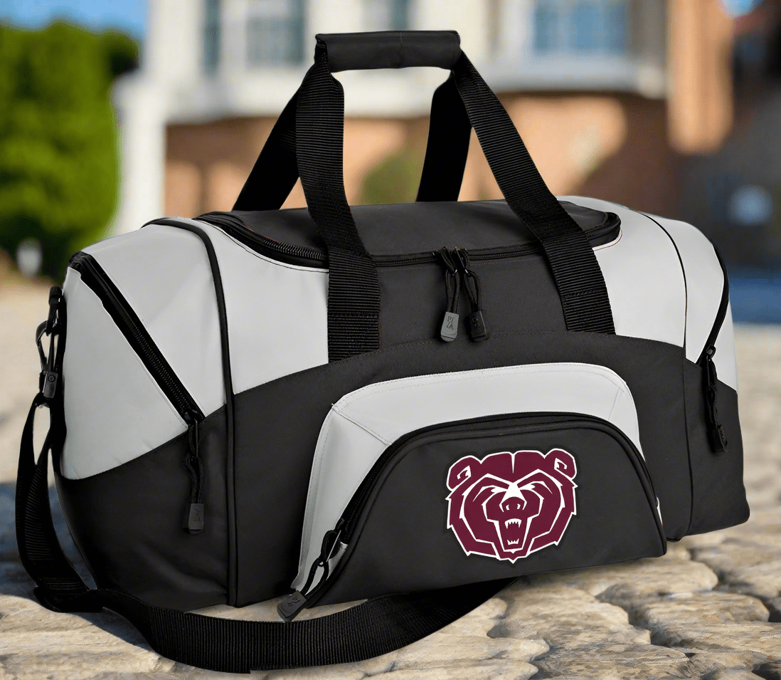 Missouri State University Small Duffel Bag Carryon Suitcase or Gym Bag Broad Bay