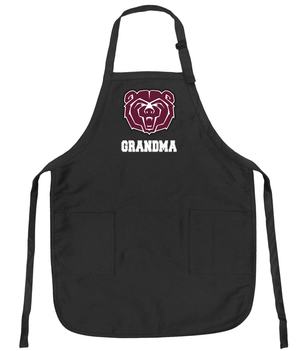 Missouri State University Apron - Stain Resistant Fabric Grandma on Black