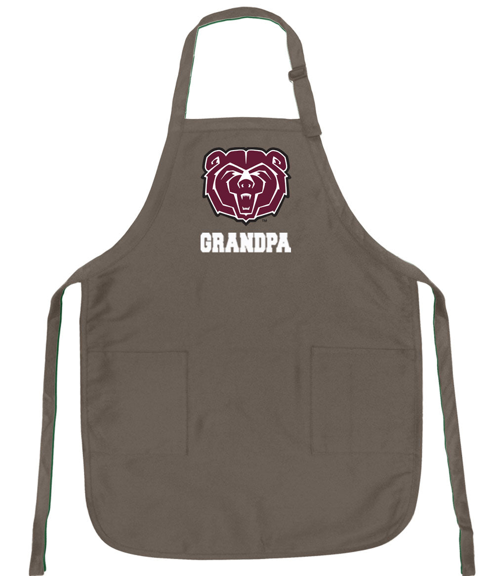 Missouri State University Apron - Stain Resistant Fabric Grandpa on Khaki
