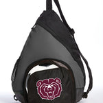 Missouri State University Sling Backpack Bag with Soccer Ball or Volleyball Bag Sports Gear Compartment Practice Bag