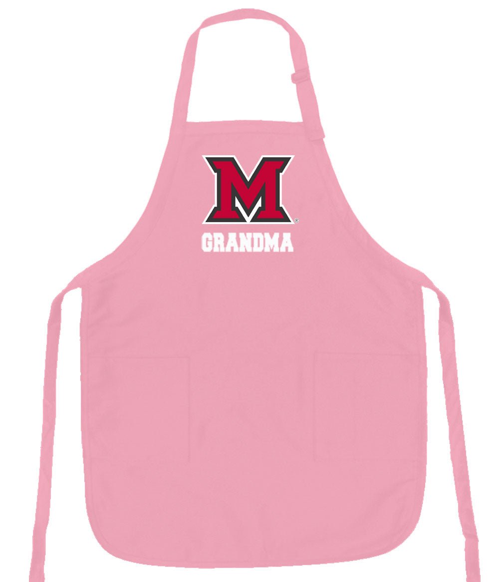 Miami University Apron Official Miami Of Ohio Aprons - Stain Resistant Fabric Grandma on Pink