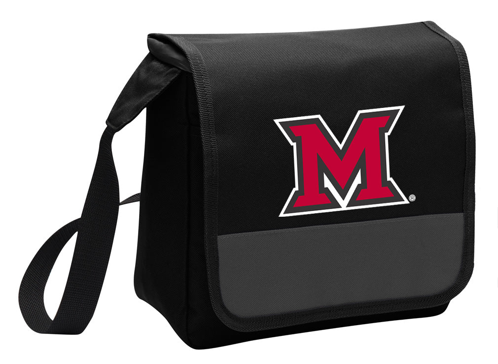 Miami University Lunch Bag Miami University RedHawks Cooler or Lunchbox Black