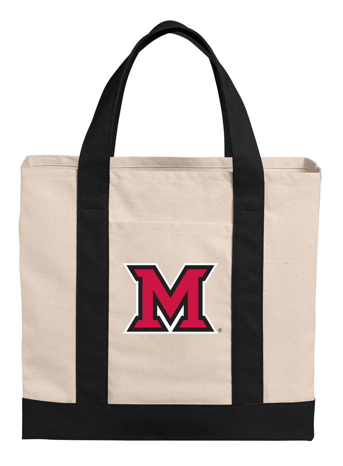 Miami University Canvas Tote Bag Miami University RedHawks Classic Tote Red