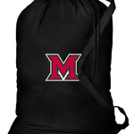 Miami University Laundry Bag Miami of Ohio Clothes Bag Black