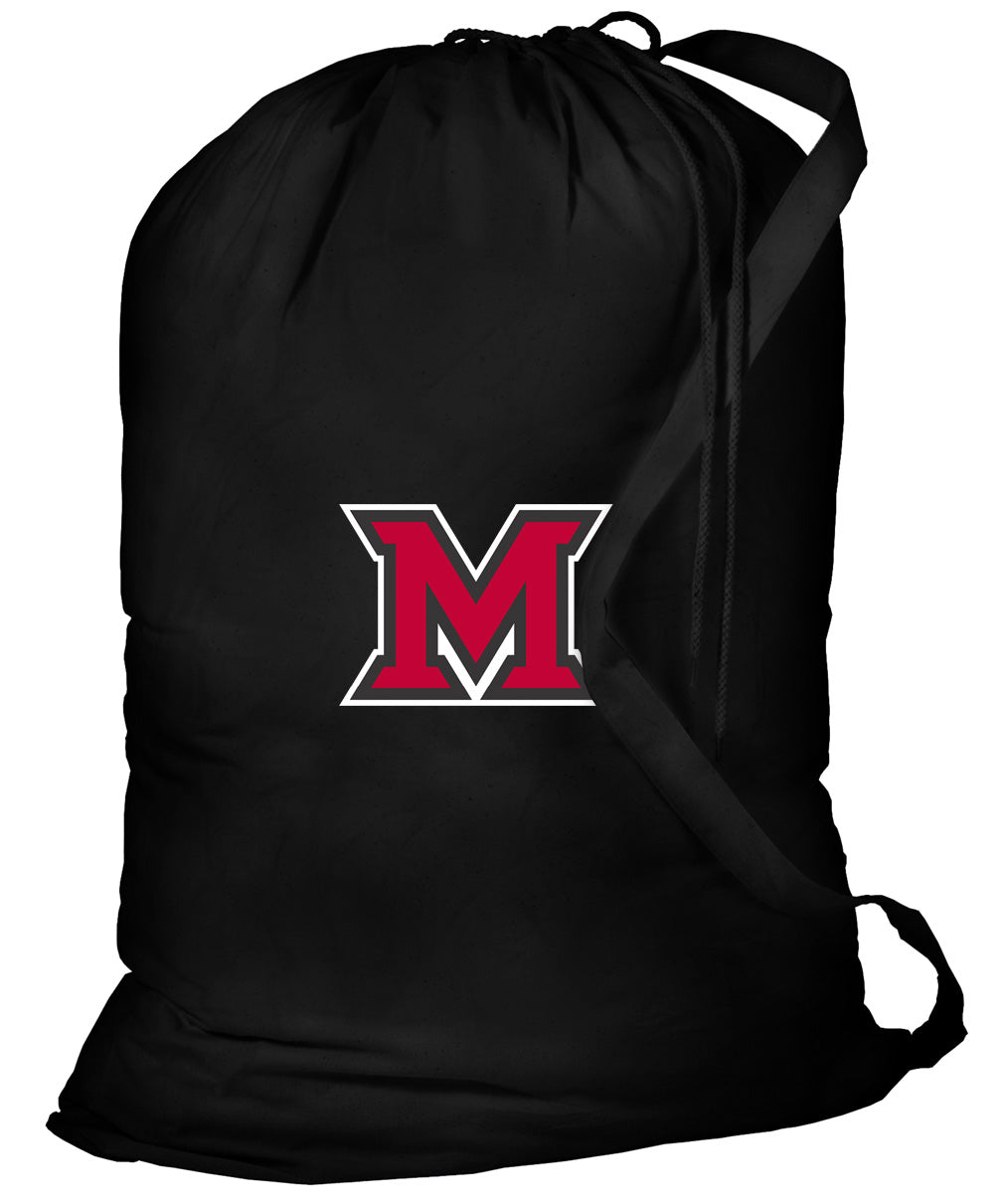 Miami University Laundry Bag Miami of Ohio Clothes Bag Black