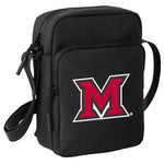 Miami University Crossbody Bag Miami of Ohio Travel Sling Pack Black