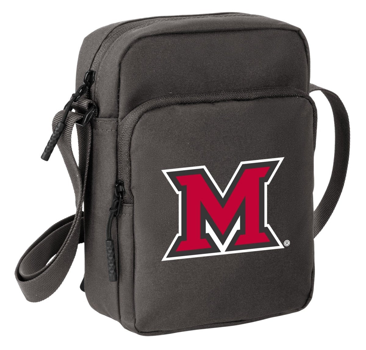 Miami University Crossbody Bag Miami of Ohio Travel Sling Pack Gray
