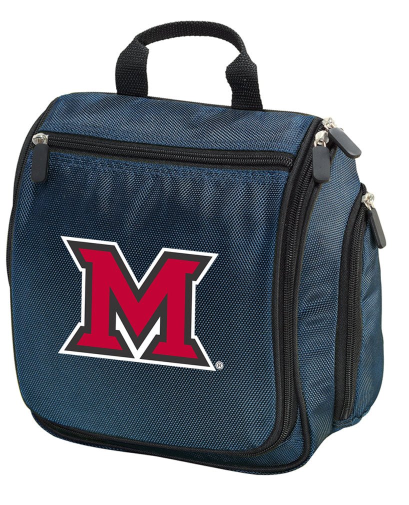 Miami University Toiletry Bag – Official RedHawks Travel Organizer for Students, Fans & Alumni Navy