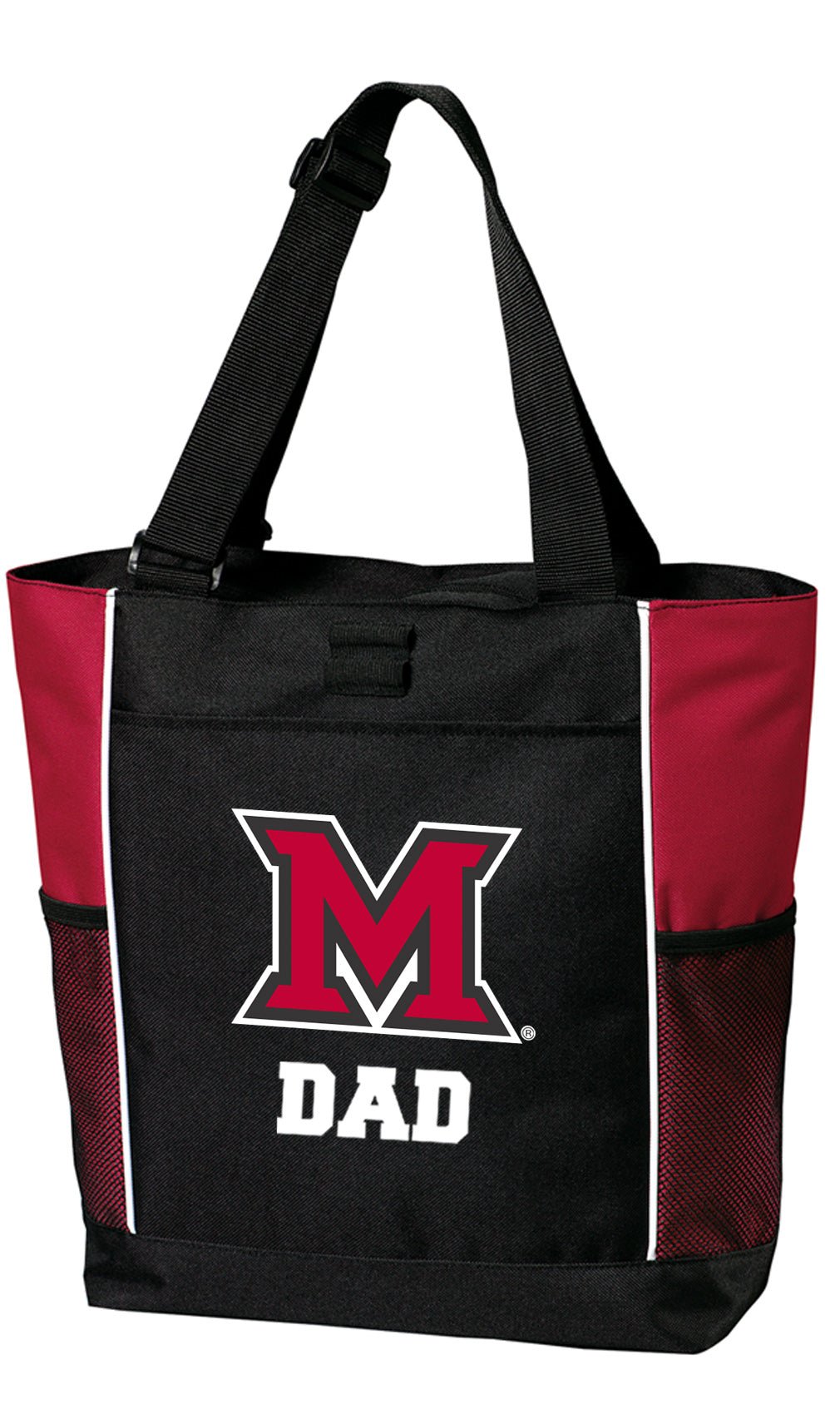 Miami University Tote Bag Miami of Ohio Carryall Tote Dad on Red