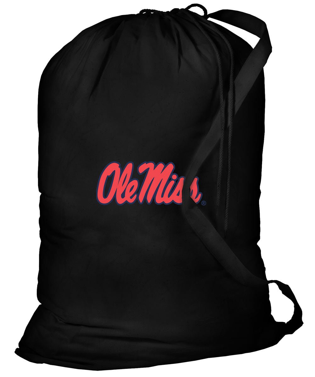 Ole Miss Laundry Bag University of Mississippi Clothes Bag Black