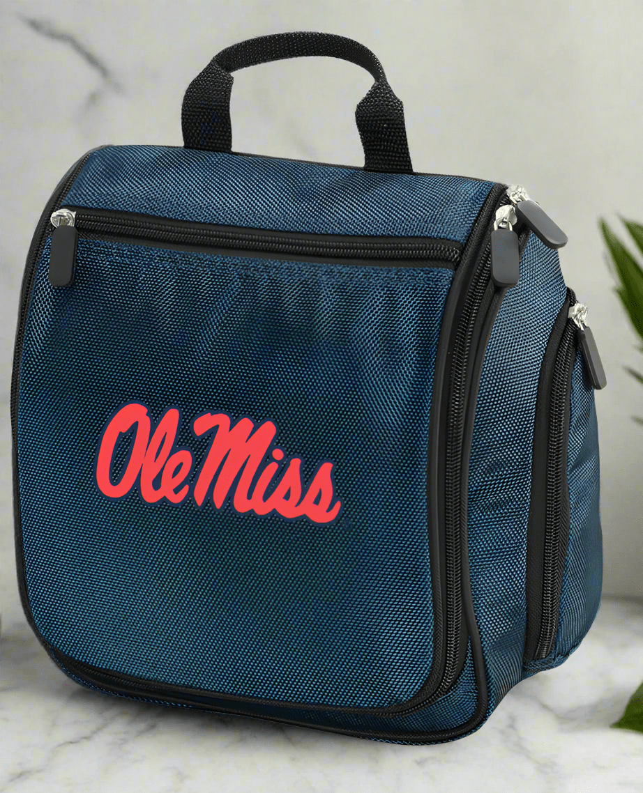 Ole Miss Toiletry Bag – Official University of Mississippi Travel Organizer for Rebels Fans, Students & Alumni Navy