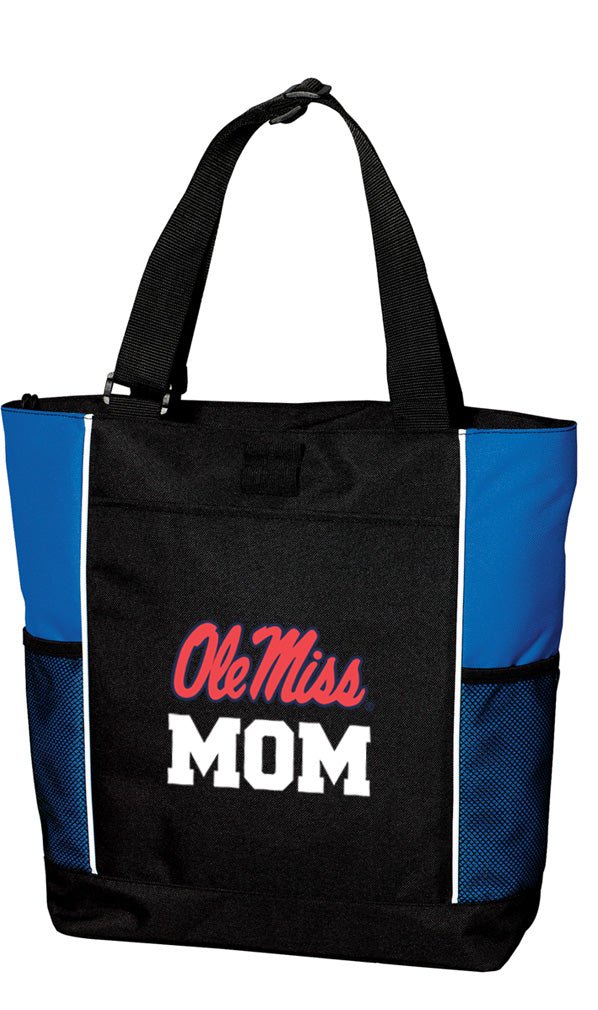 Ole Miss Tote Bag University of Mississippi Carryall Tote Mom on Blue