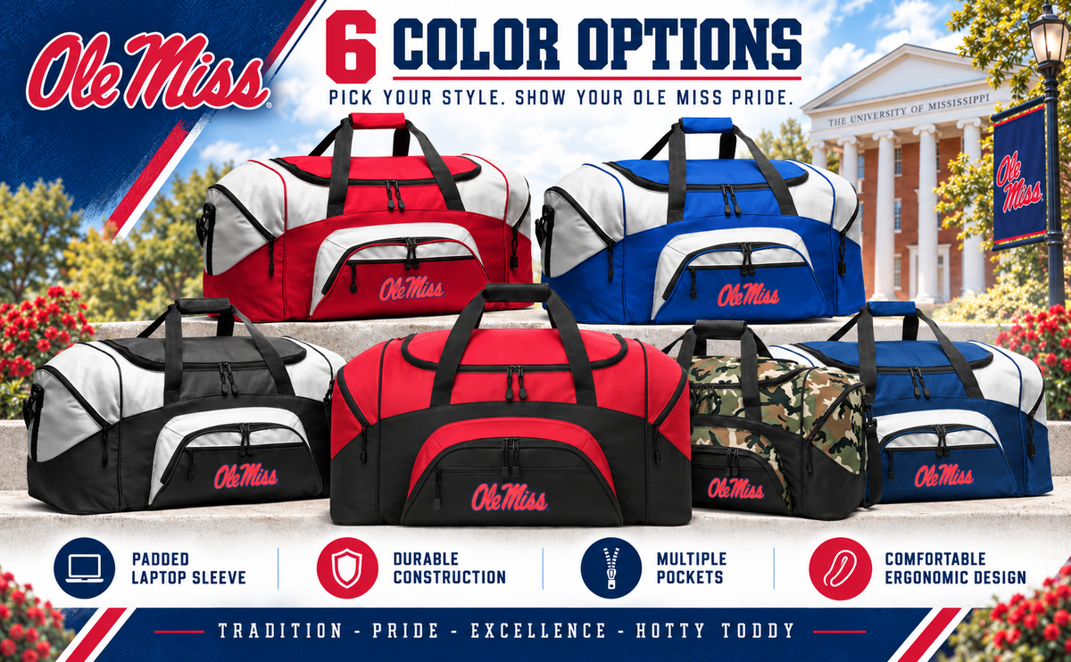 Ole Miss Duffel Bag Large Navy