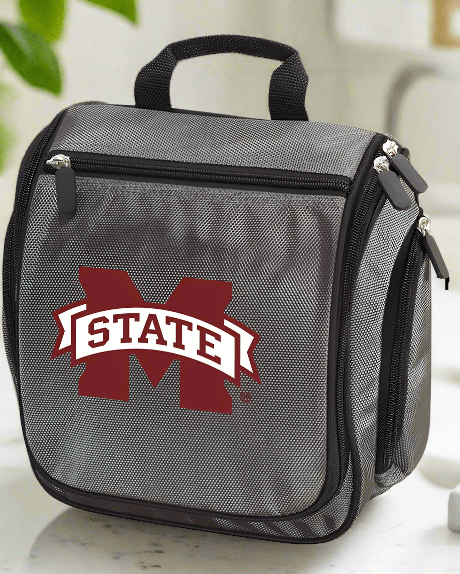 Mississippi State Toiletry Bag – Official MSU Bulldogs Travel Organizer for Students, Fans & Alumni Gray