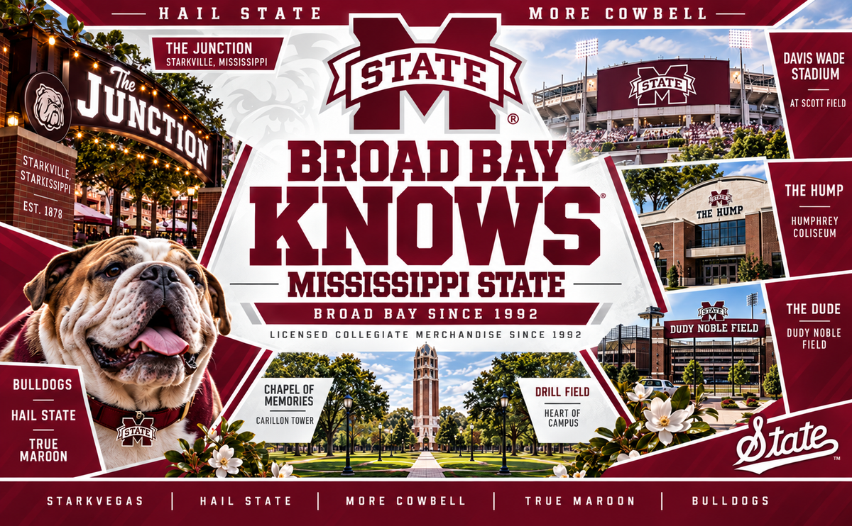 Mississippi State Bulldogs Laptop Backpack – Official MSU Bookbag – 17" Laptop Sleeve, NCAA School Gear – 600D Polyester Black and Gray