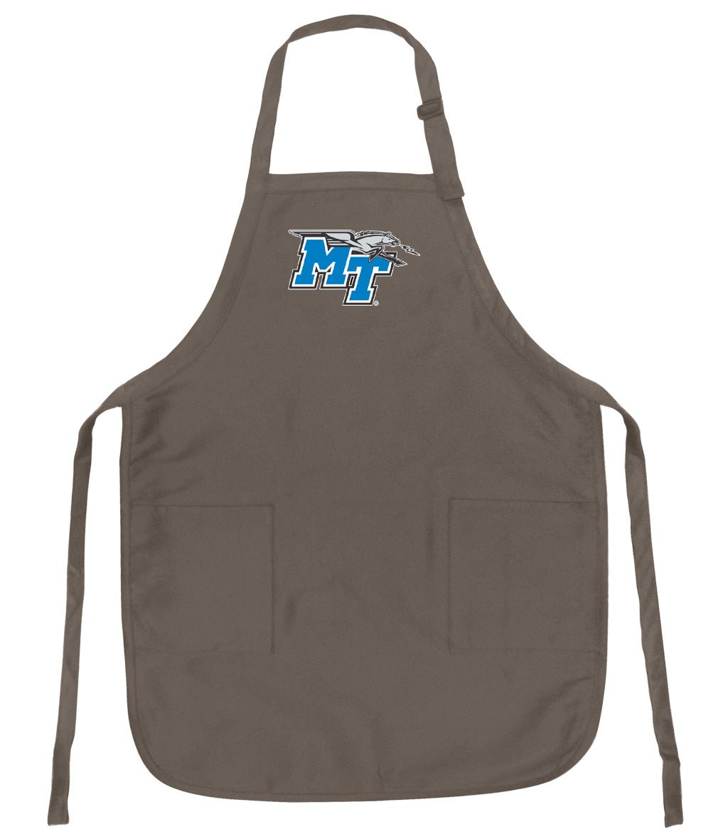 Middle Tennessee Apron MTSU Logo Apron - Stain Resistant Fabric Khaki