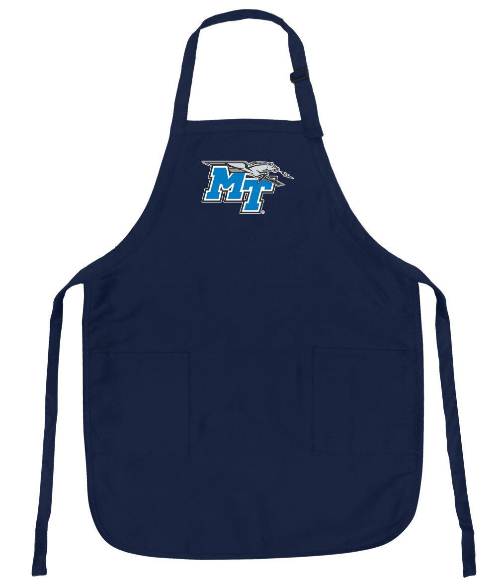Middle Tennessee Apron MTSU Logo Apron - Stain Resistant Fabric Navy