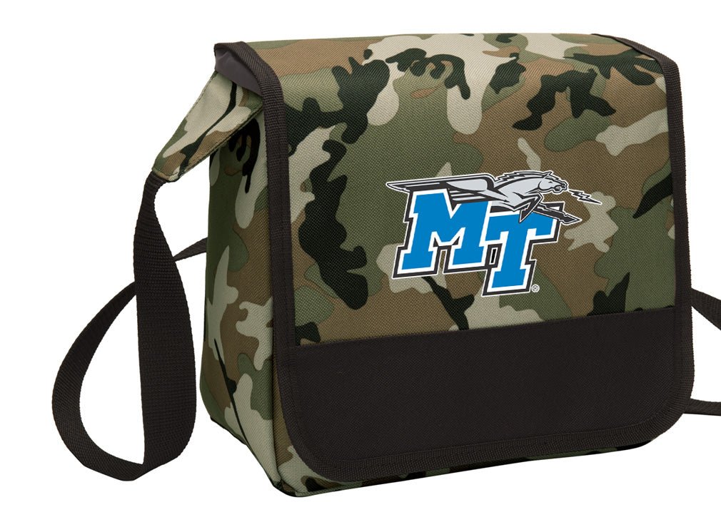 Middle Tennessee Lunch Bag MTSU Cooler or Lunchbox Camo