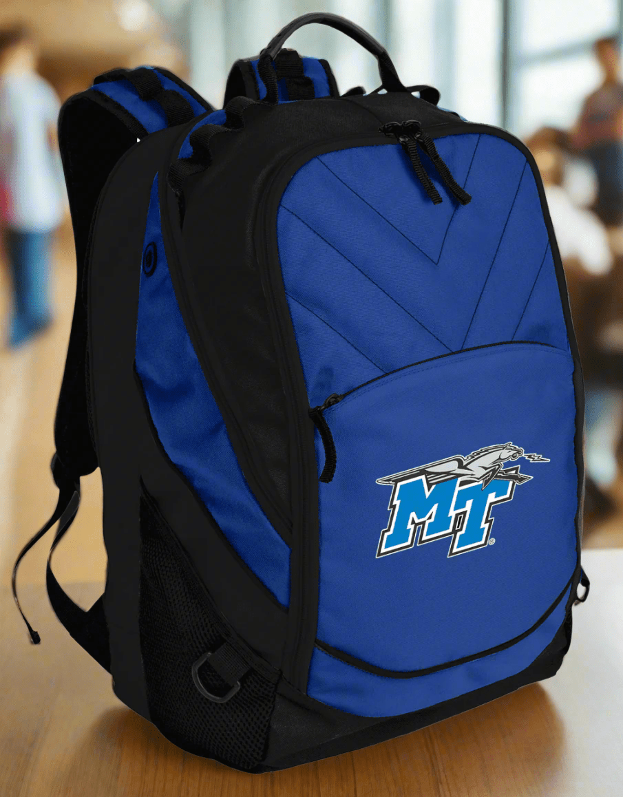 blue laptop backpack trolley sleeve Middle Tennessee Blue Raiders Laptop Backpack Blue