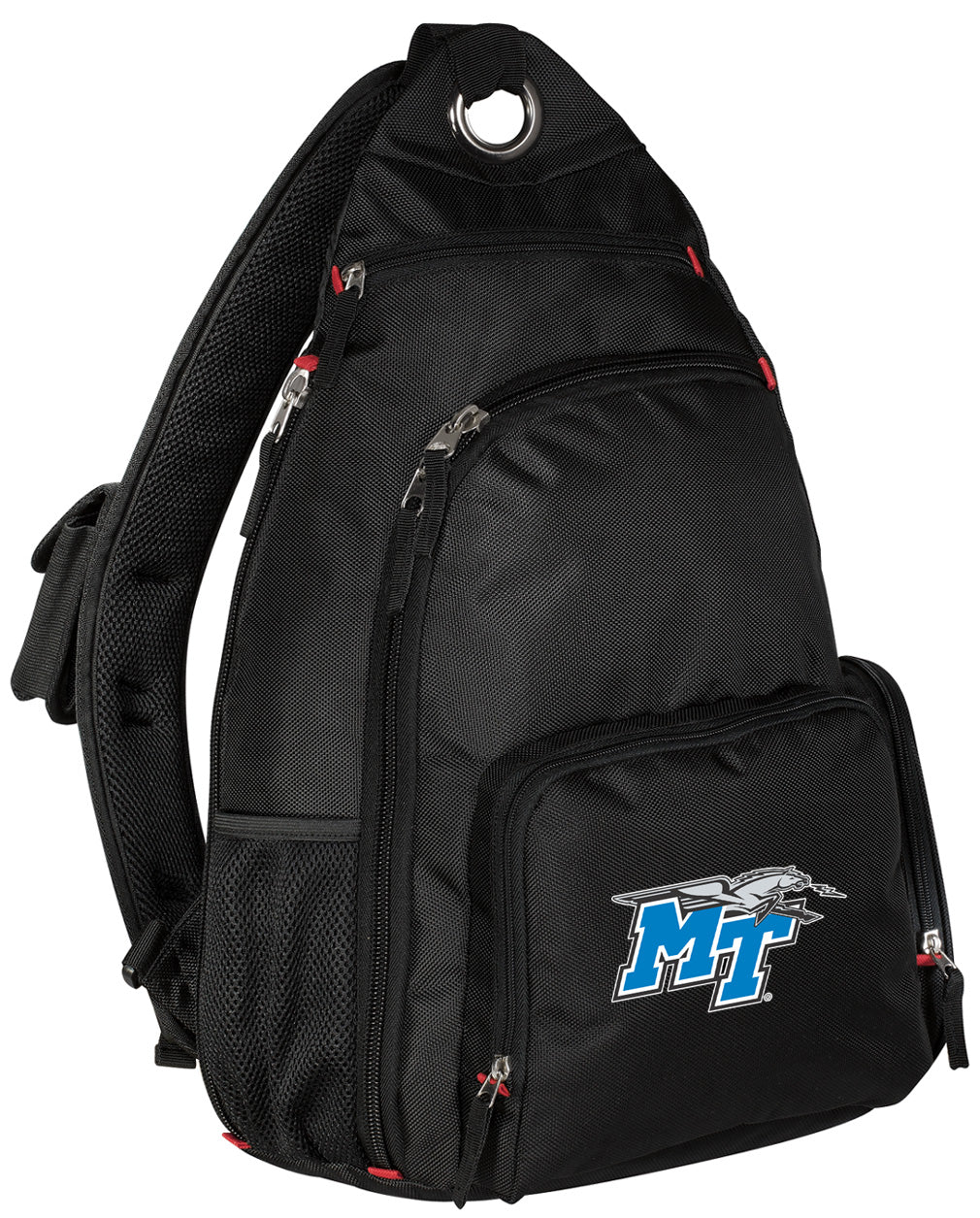 Middle Tennessee Sling Backpack MTSU Crossbody Bag Black