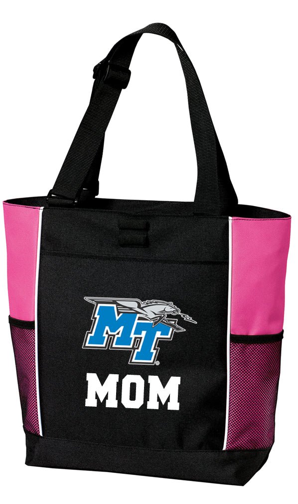 Middle Tennessee Tote Bag Official MTSU Carryall Totes Mom on Pink