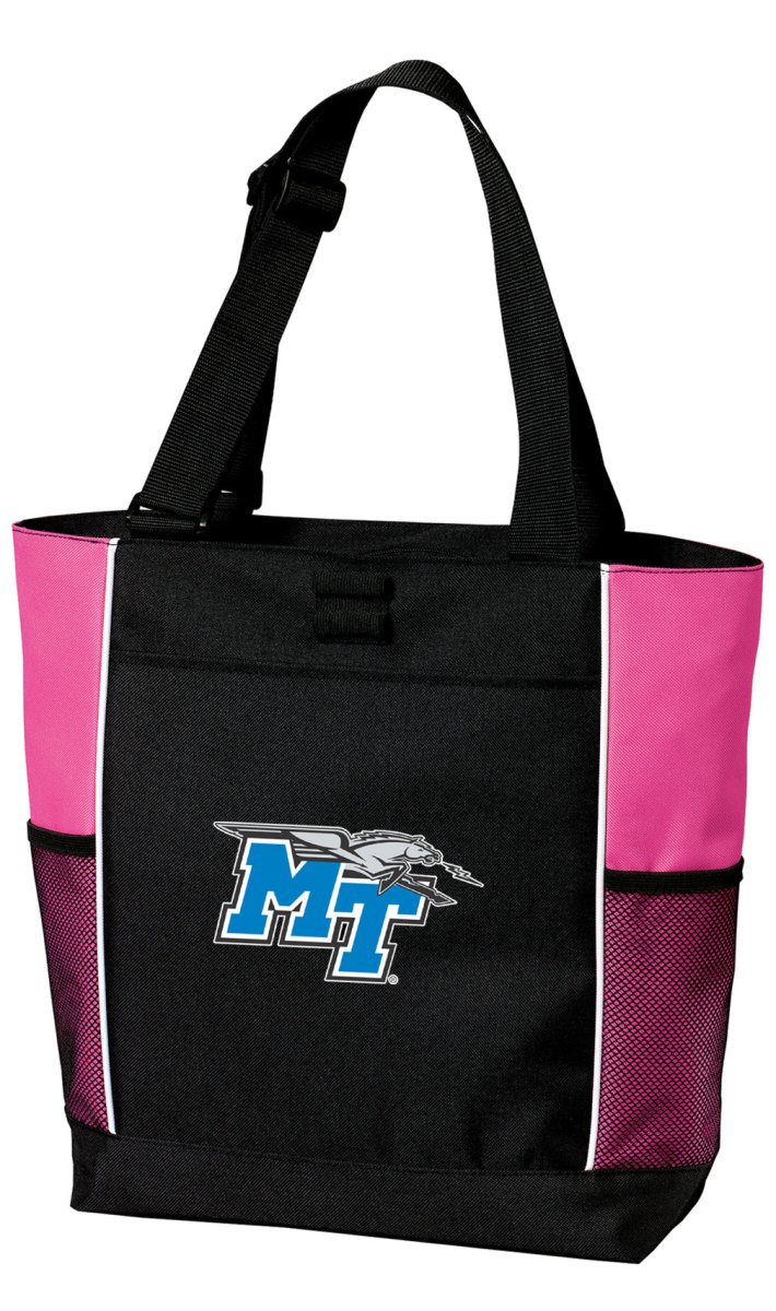 Middle Tennessee Tote Bag Official MTSU Carryall Totes Pink