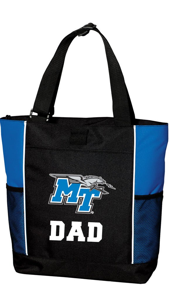 Middle Tennessee Tote Bag Official MTSU Carryall Totes Dad On Royal