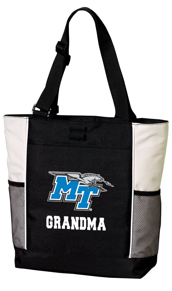Middle Tennessee Tote Bag Official MTSU Carryall Totes Grandma on White
