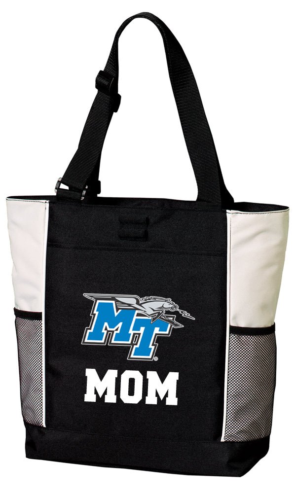 Middle Tennessee Tote Bag Official MTSU Carryall Totes Mom on White