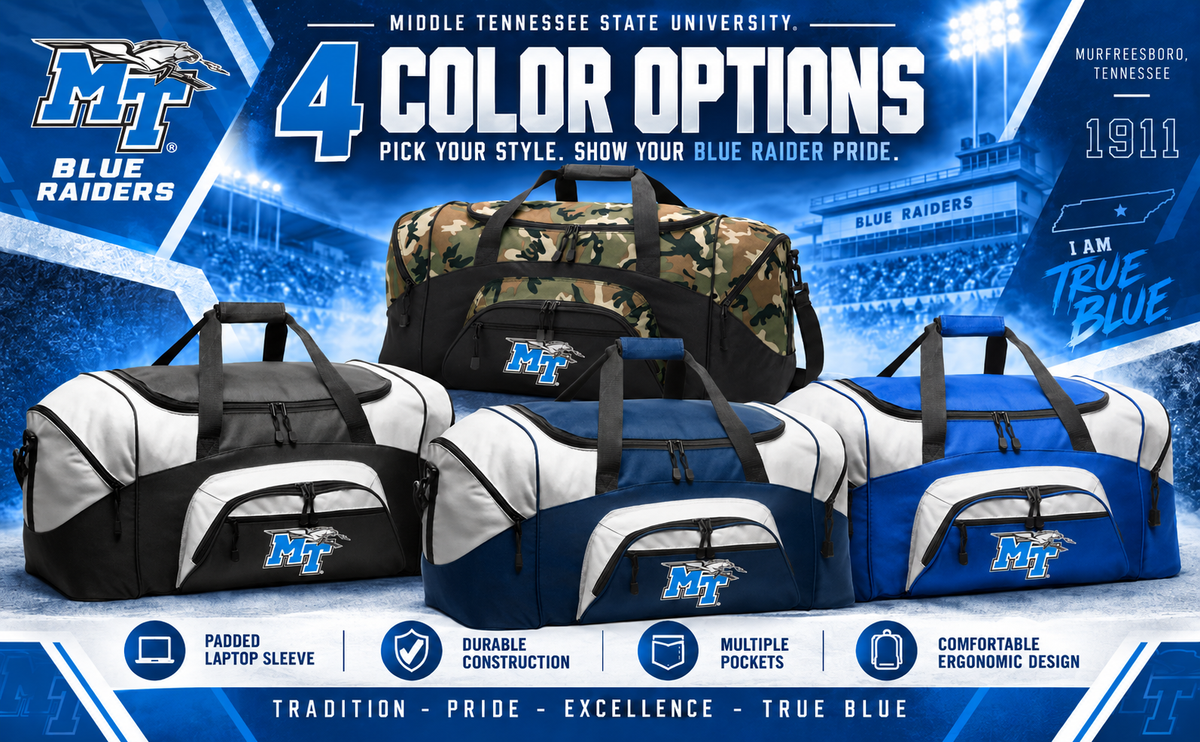 Middle Tennessee State Duffel Bag - Large Blue