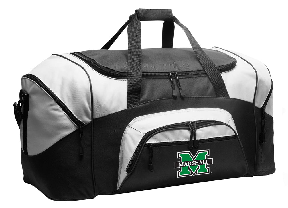 Marshall University Duffel Bag – Thundering Herd Gym, Travel & Suitcase-Style Gear Bag Black