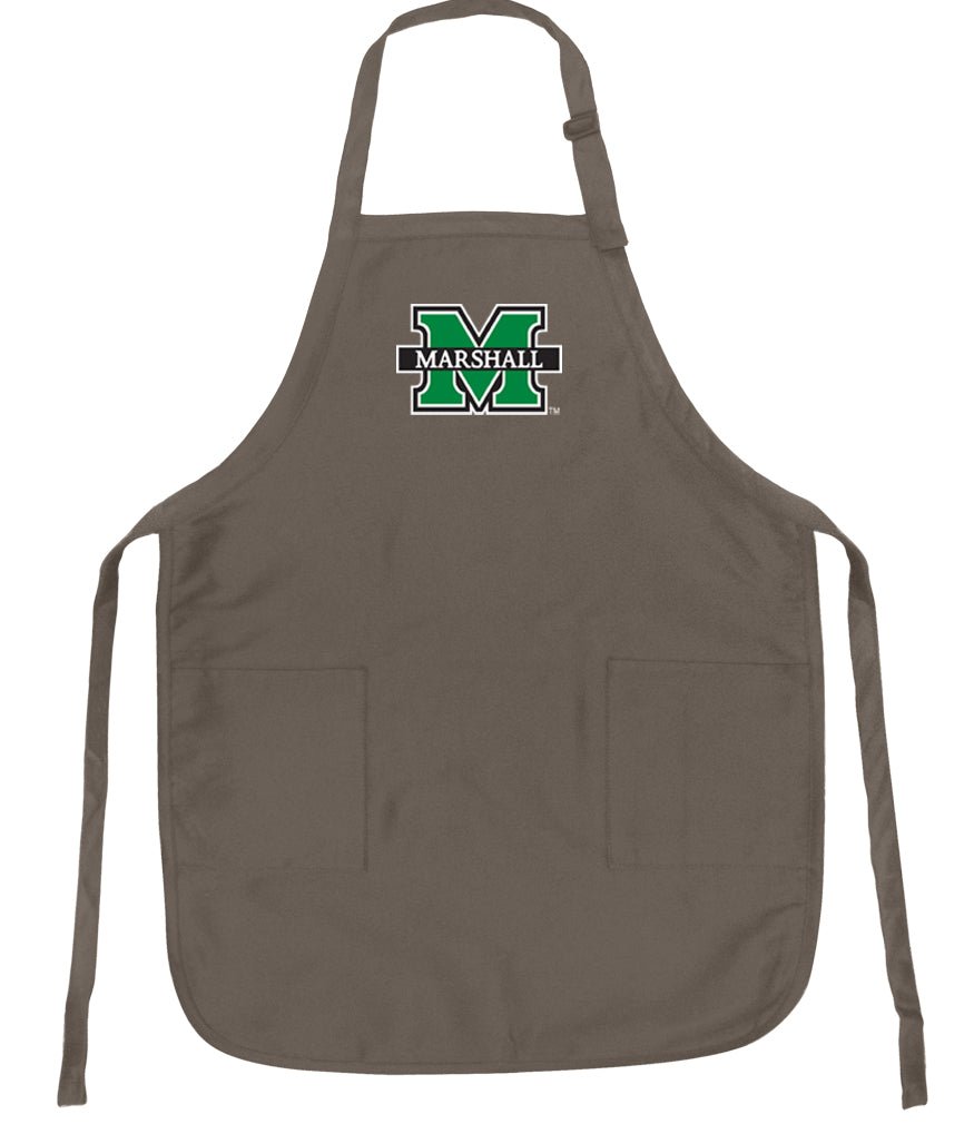 Marshall University Apron MU Herd Apron - Stain Resistant Fabric Khaki