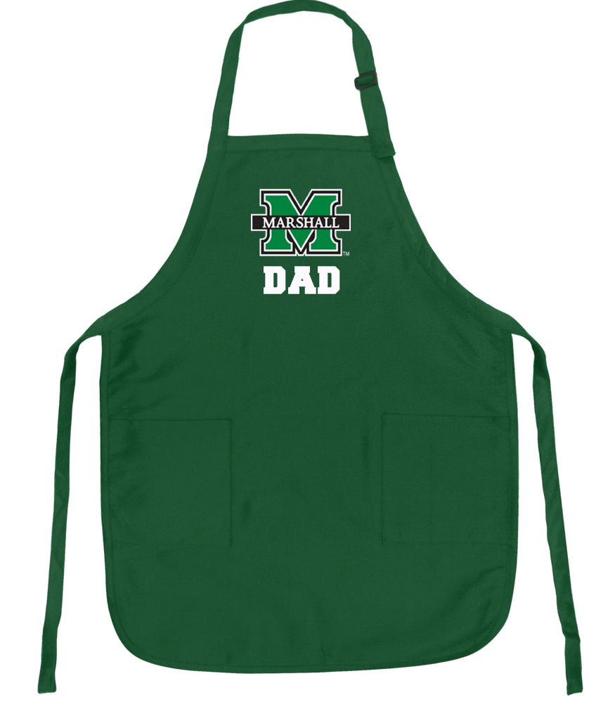 Marshall University Apron MU Herd Apron - Stain Resistant Fabric Dad on Green
