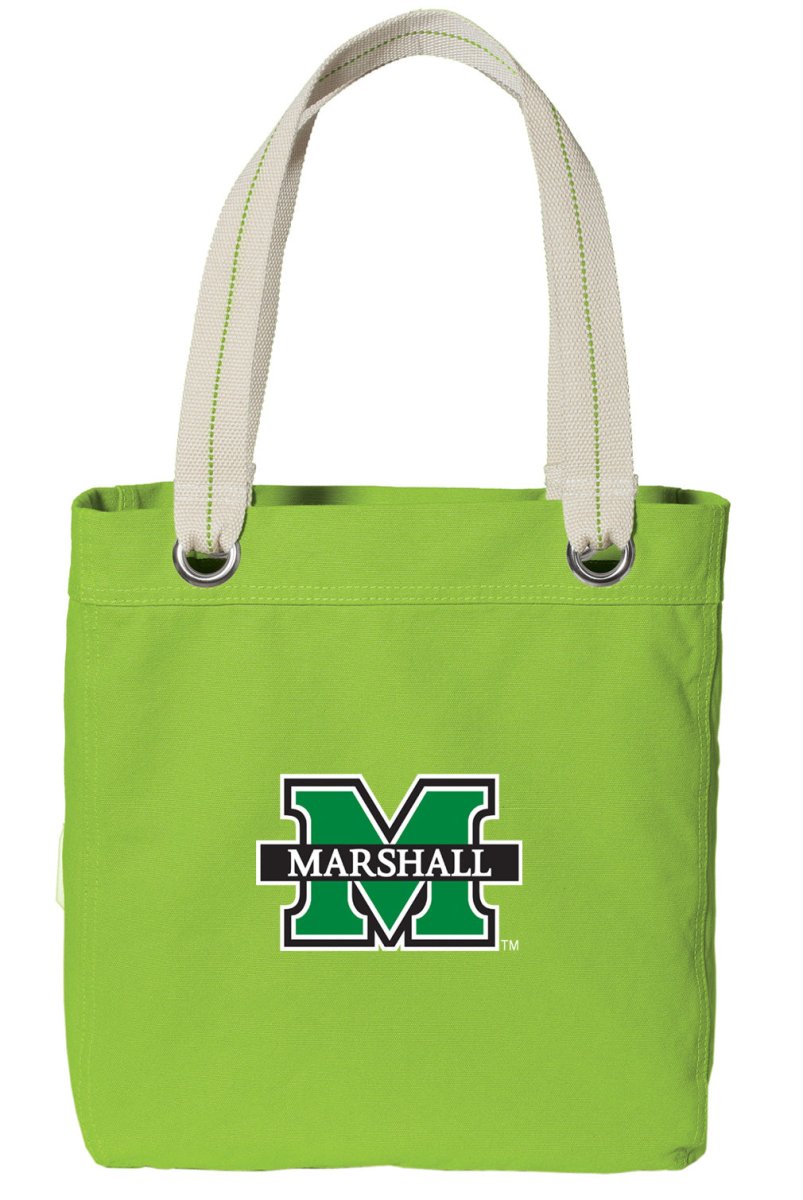 Marshall University Tote Bag MU Herd Deluxe Canvas Shoulder Bag Green