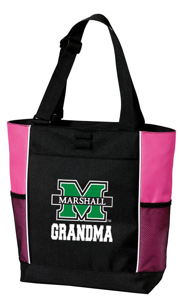 Marshall University Tote Bag MU Herd Carryall Tote Grandma on Pink
