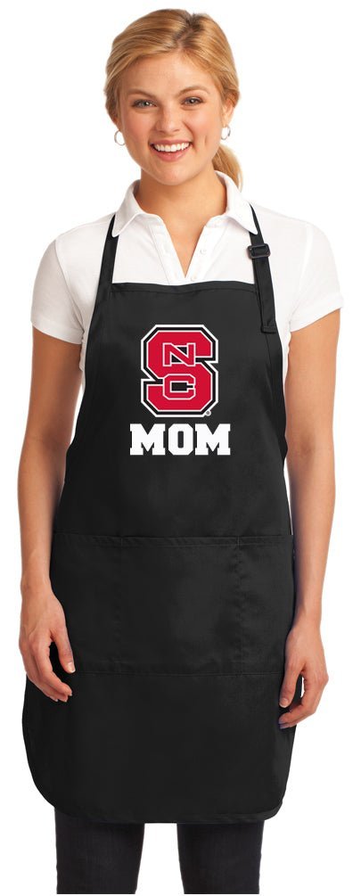 NC State Apron - Stain Resistant Fabric Mom on Black