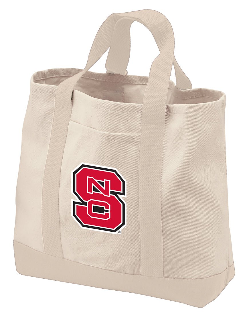 NC State Canvas Tote Bag Classic Tote Tan