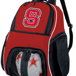NC State Soccer Ball Backpack or Volleyball Sports Gear Bag Red