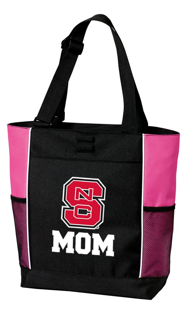 NC State Tote Bag Official NC State Wolfpack Carryall Totes Mom on Pink