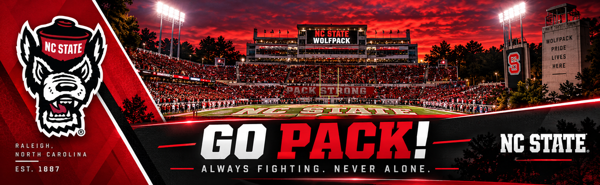 NC State Tote Bag - Gameday or Everyday Tote Dad on Red