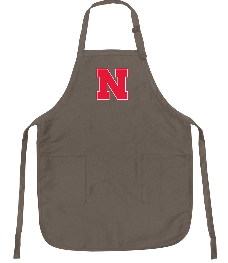 University of Nebraska Apron - Stain Resistant Fabric Khaki